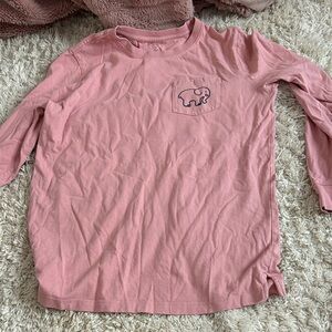 Ivory Ella Kids Long Sleeve Shirt in Soft Pink